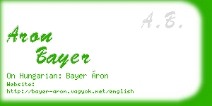 aron bayer business card